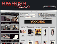 Tablet Screenshot of fussfetischkontakte.com